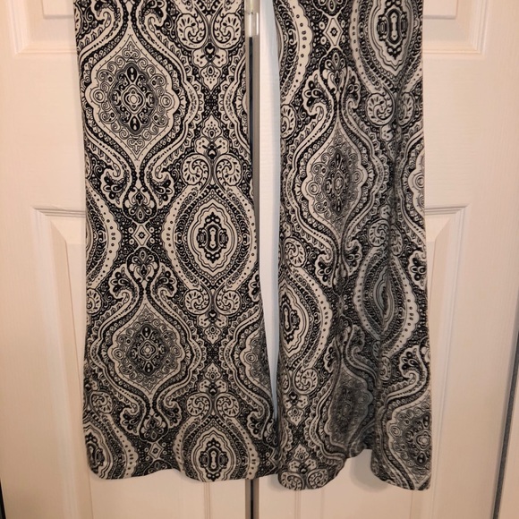 Bell Bottom Flare Stretch Yoga High Waisted Boho - Picture 5 of 6